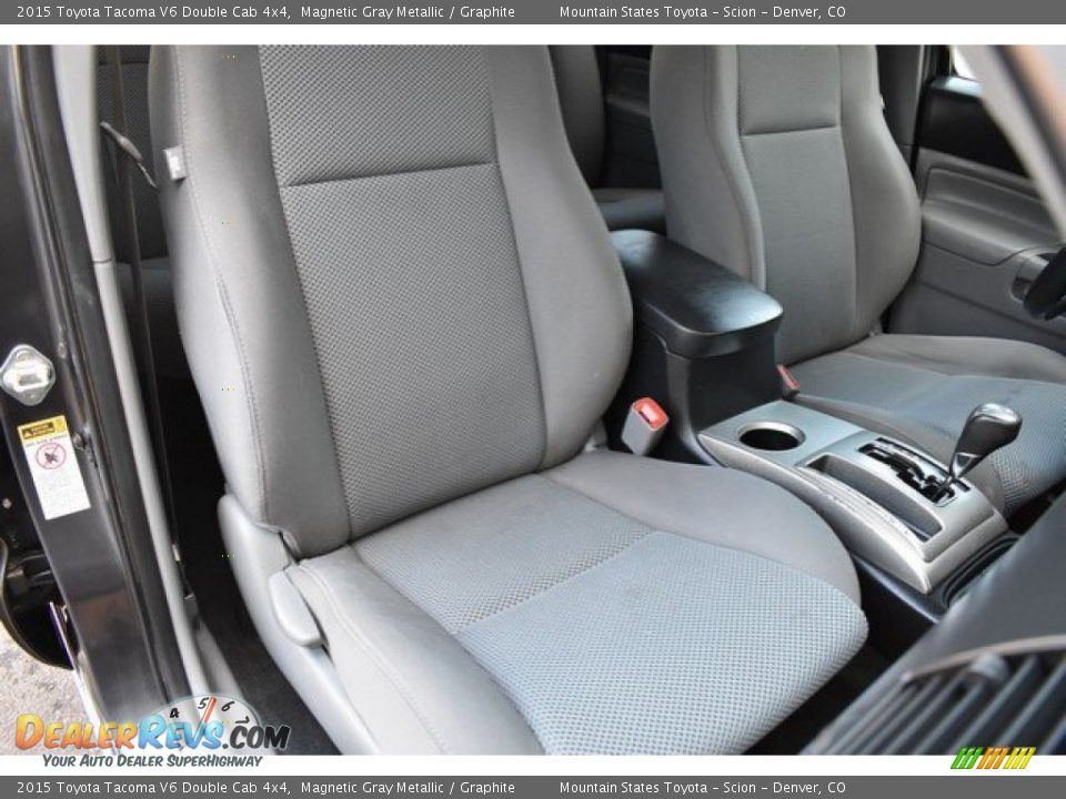 2015 Toyota Tacoma V6 Double Cab 4x4 Magnetic Gray Metallic / Graphite Photo #18