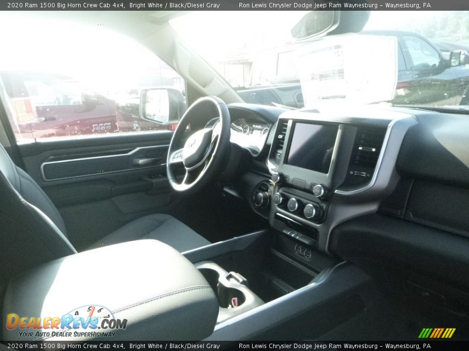 2020 Ram 1500 Big Horn Crew Cab 4x4 Bright White / Black/Diesel Gray Photo #10