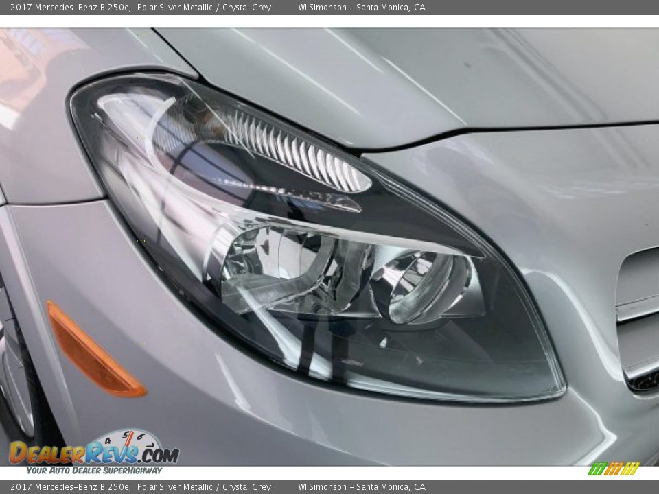 2017 Mercedes-Benz B 250e Polar Silver Metallic / Crystal Grey Photo #31