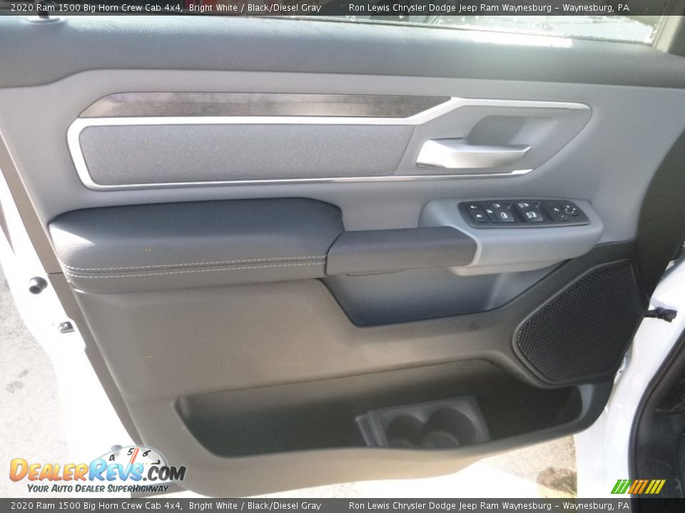 2020 Ram 1500 Big Horn Crew Cab 4x4 Bright White / Black/Diesel Gray Photo #14