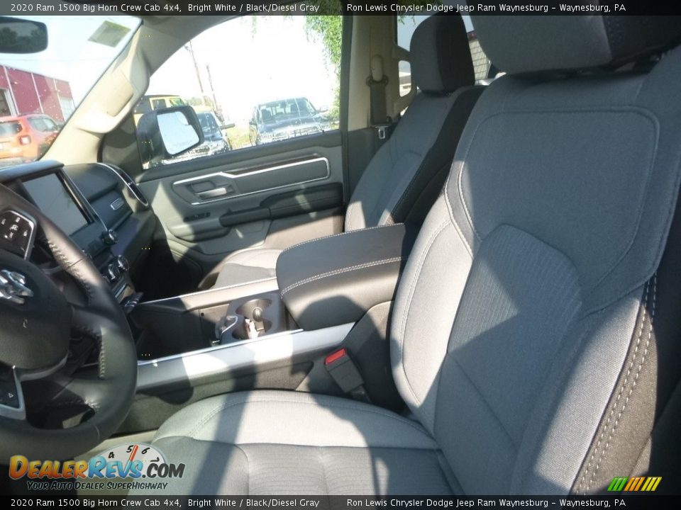 2020 Ram 1500 Big Horn Crew Cab 4x4 Bright White / Black/Diesel Gray Photo #15