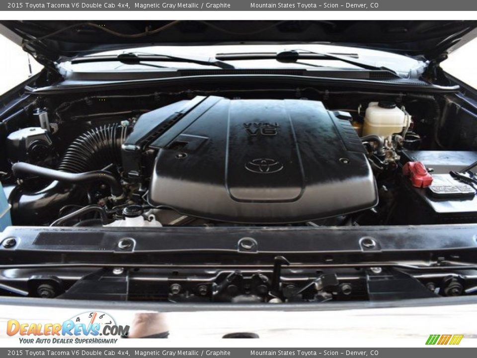 2015 Toyota Tacoma V6 Double Cab 4x4 Magnetic Gray Metallic / Graphite Photo #27