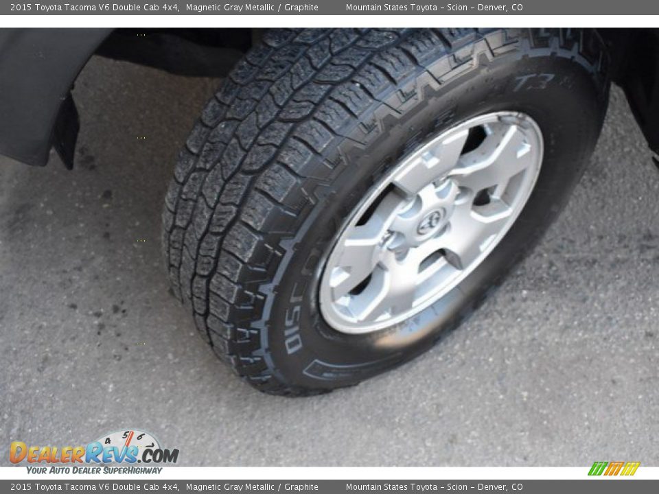 2015 Toyota Tacoma V6 Double Cab 4x4 Magnetic Gray Metallic / Graphite Photo #28