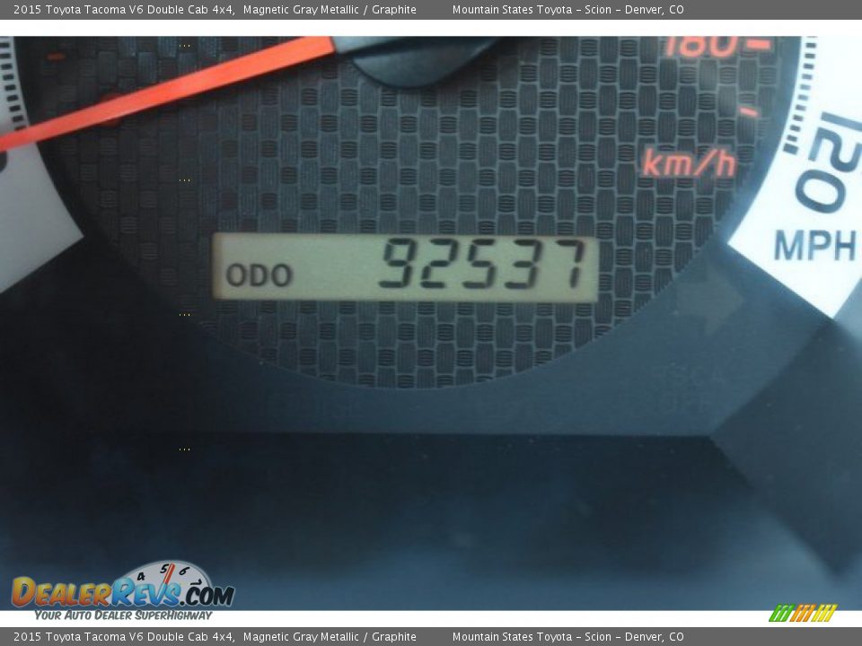 2015 Toyota Tacoma V6 Double Cab 4x4 Magnetic Gray Metallic / Graphite Photo #29