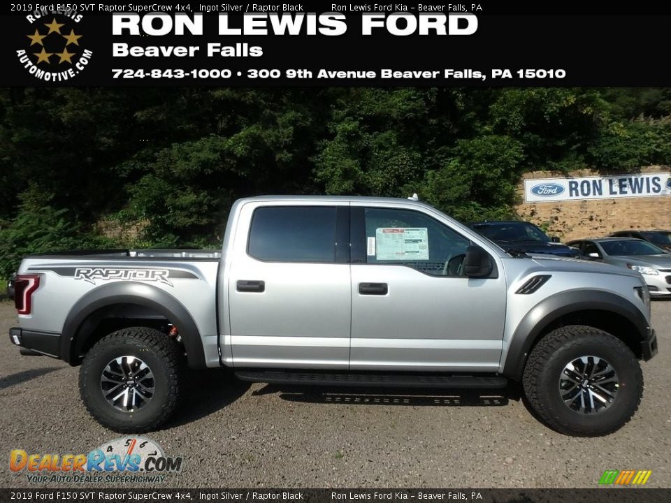 2019 Ford F150 SVT Raptor SuperCrew 4x4 Ingot Silver / Raptor Black Photo #1