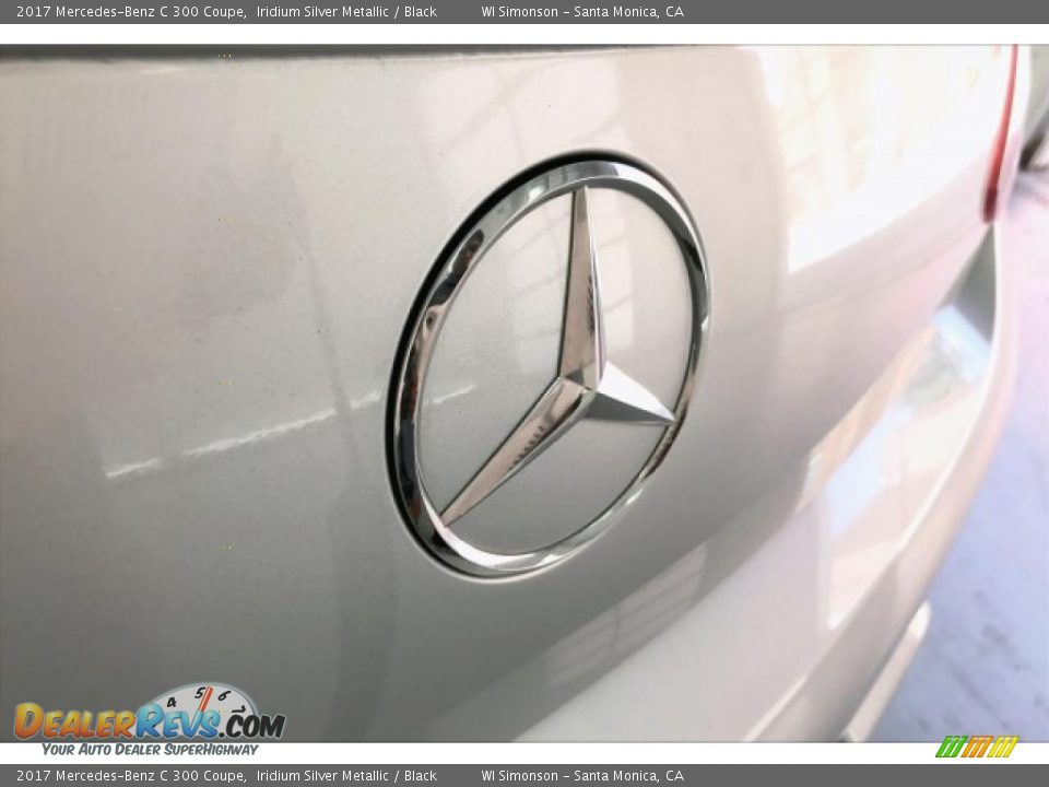 2017 Mercedes-Benz C 300 Coupe Iridium Silver Metallic / Black Photo #7