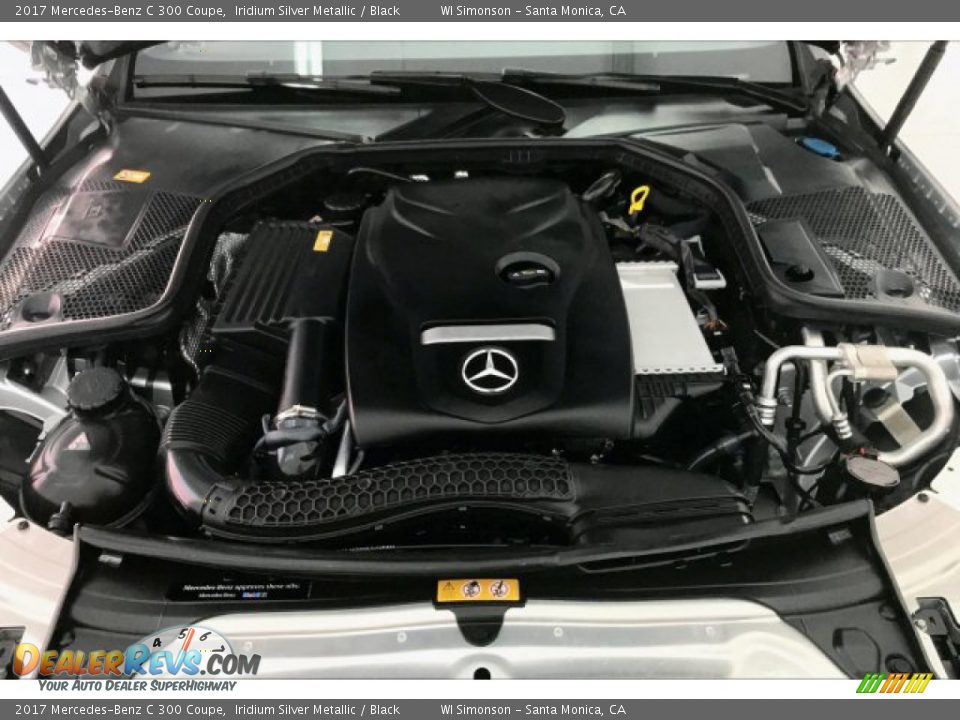 2017 Mercedes-Benz C 300 Coupe Iridium Silver Metallic / Black Photo #9