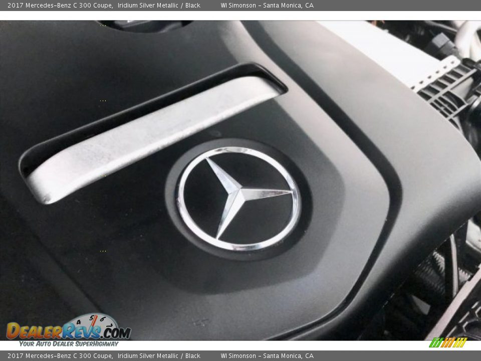 2017 Mercedes-Benz C 300 Coupe Iridium Silver Metallic / Black Photo #30