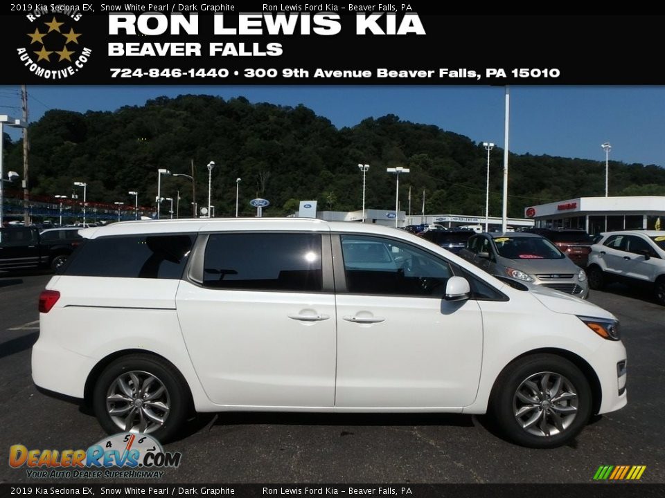 2019 Kia Sedona EX Snow White Pearl / Dark Graphite Photo #1