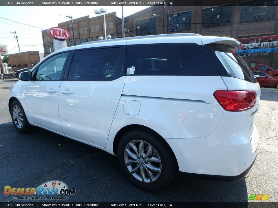 2019 Kia Sedona EX Snow White Pearl / Dark Graphite Photo #5