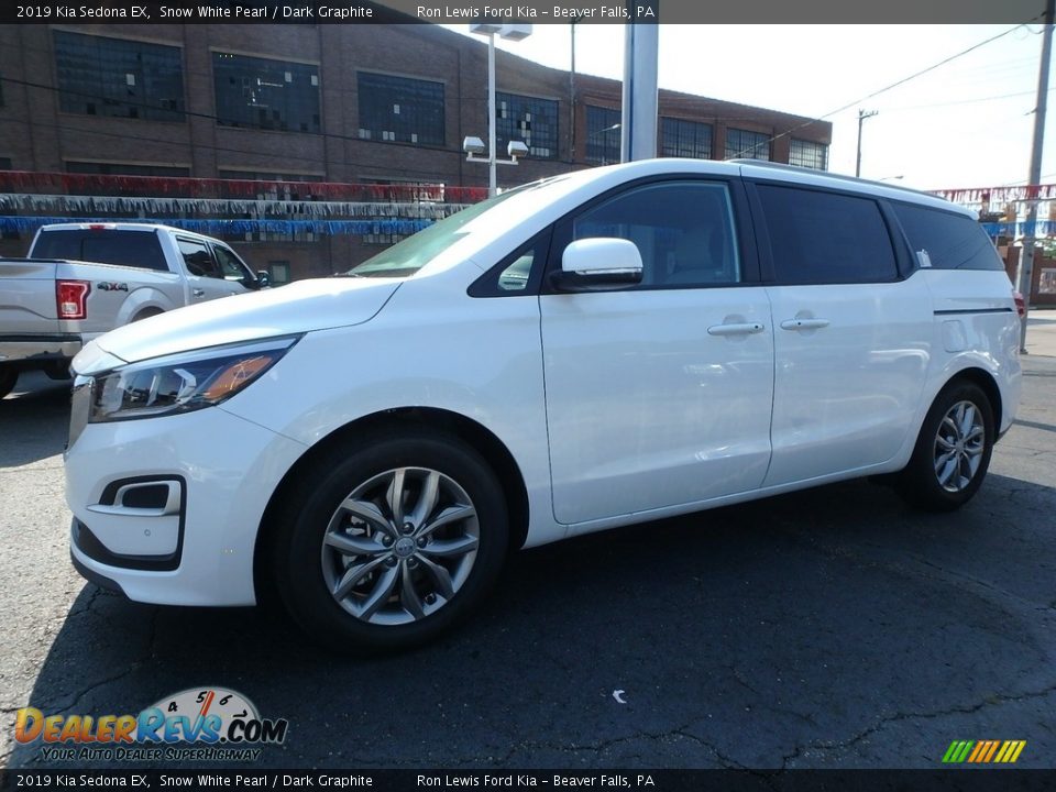 2019 Kia Sedona EX Snow White Pearl / Dark Graphite Photo #7