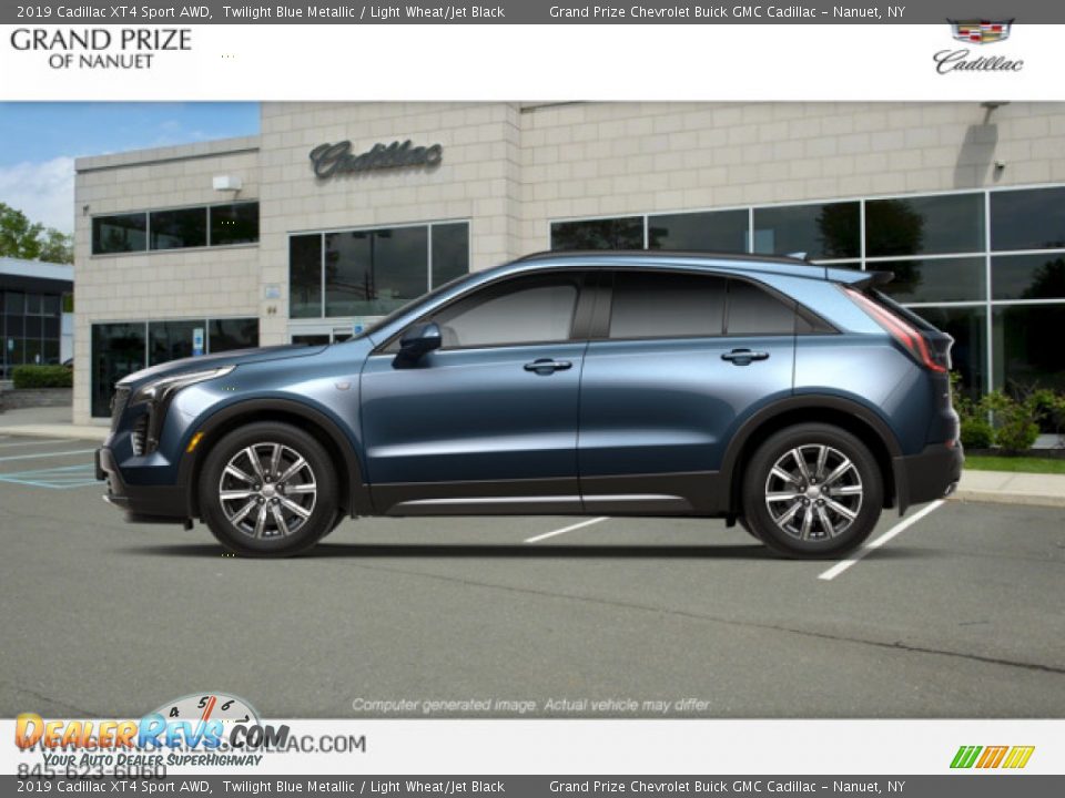 2019 Cadillac XT4 Sport AWD Twilight Blue Metallic / Light Wheat/Jet Black Photo #3