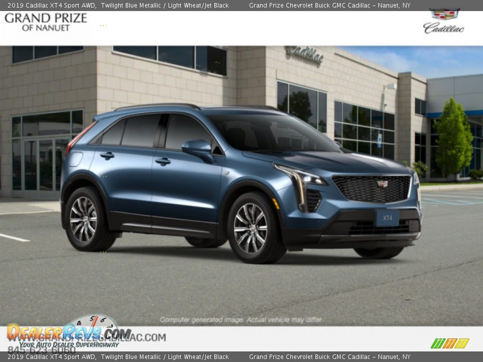 2019 Cadillac XT4 Sport AWD Twilight Blue Metallic / Light Wheat/Jet Black Photo #6
