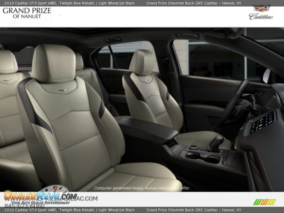 2019 Cadillac XT4 Sport AWD Twilight Blue Metallic / Light Wheat/Jet Black Photo #9