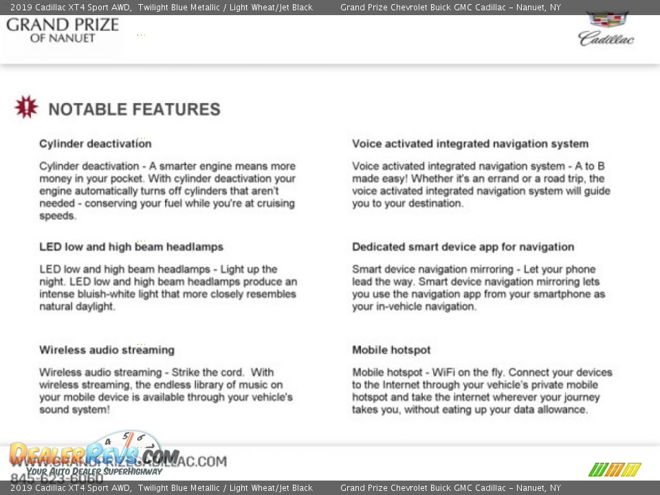 2019 Cadillac XT4 Sport AWD Twilight Blue Metallic / Light Wheat/Jet Black Photo #11