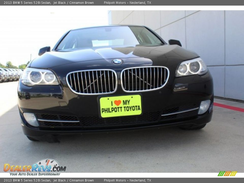 2013 BMW 5 Series 528i Sedan Jet Black / Cinnamon Brown Photo #3