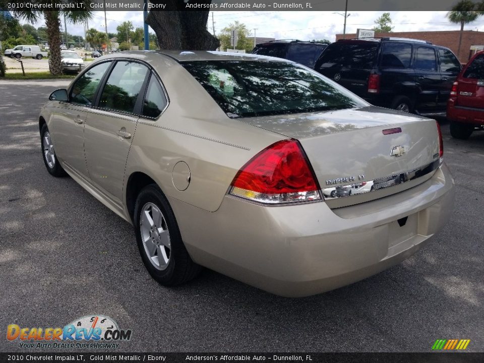 2010 Chevrolet Impala LT Gold Mist Metallic / Ebony Photo #5