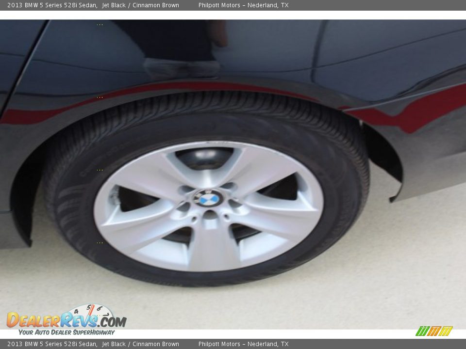 2013 BMW 5 Series 528i Sedan Jet Black / Cinnamon Brown Photo #6
