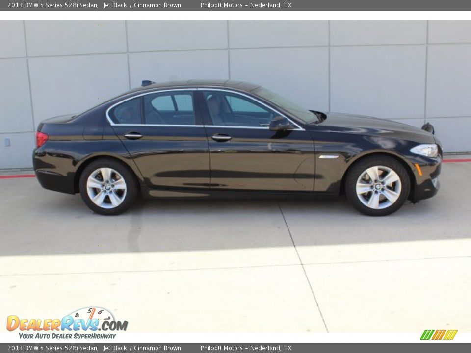 2013 BMW 5 Series 528i Sedan Jet Black / Cinnamon Brown Photo #9