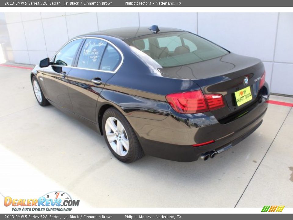 2013 BMW 5 Series 528i Sedan Jet Black / Cinnamon Brown Photo #10