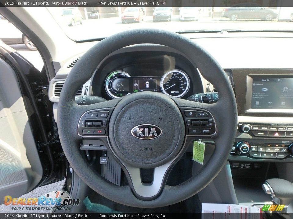 2019 Kia Niro FE Hybrid Aurora Black / Black Photo #17