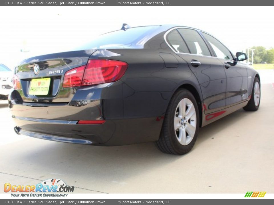 2013 BMW 5 Series 528i Sedan Jet Black / Cinnamon Brown Photo #12