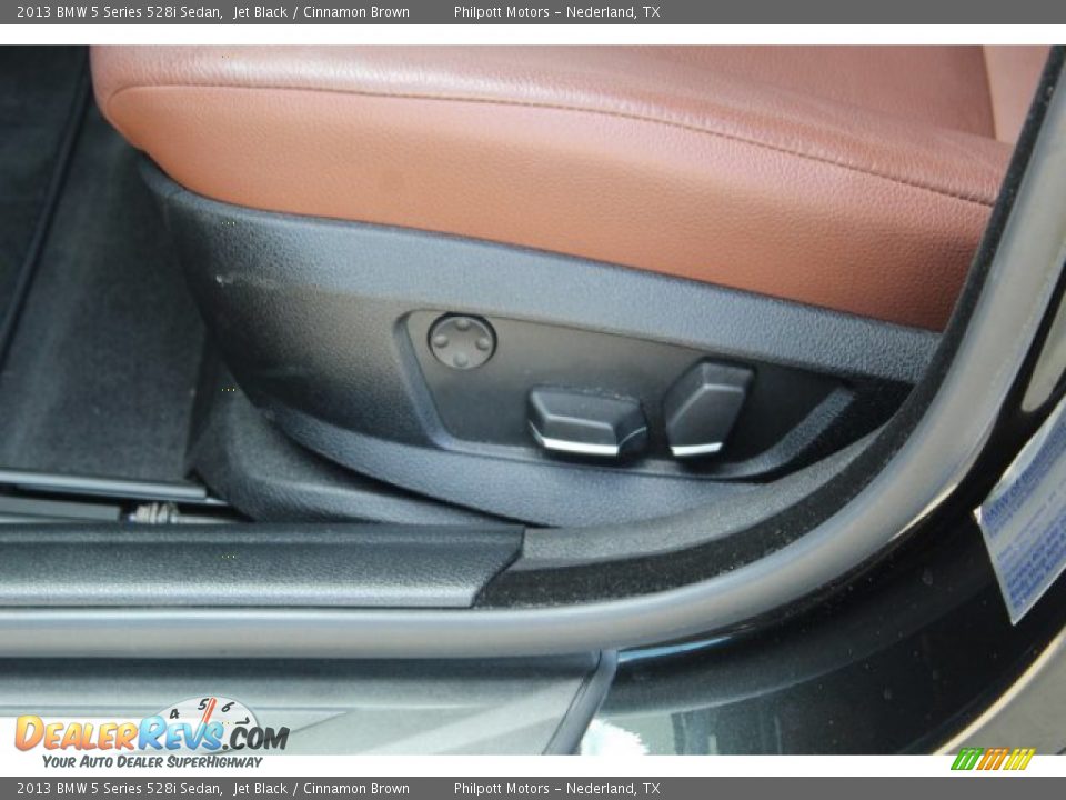 2013 BMW 5 Series 528i Sedan Jet Black / Cinnamon Brown Photo #15