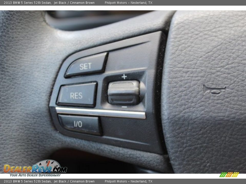 2013 BMW 5 Series 528i Sedan Jet Black / Cinnamon Brown Photo #16