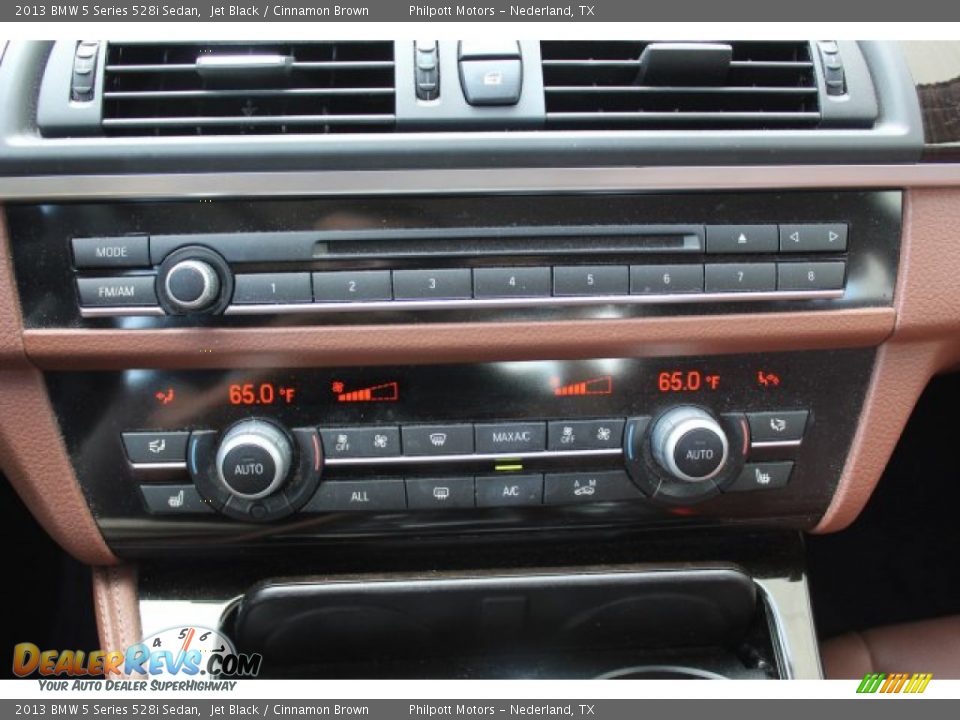 2013 BMW 5 Series 528i Sedan Jet Black / Cinnamon Brown Photo #21