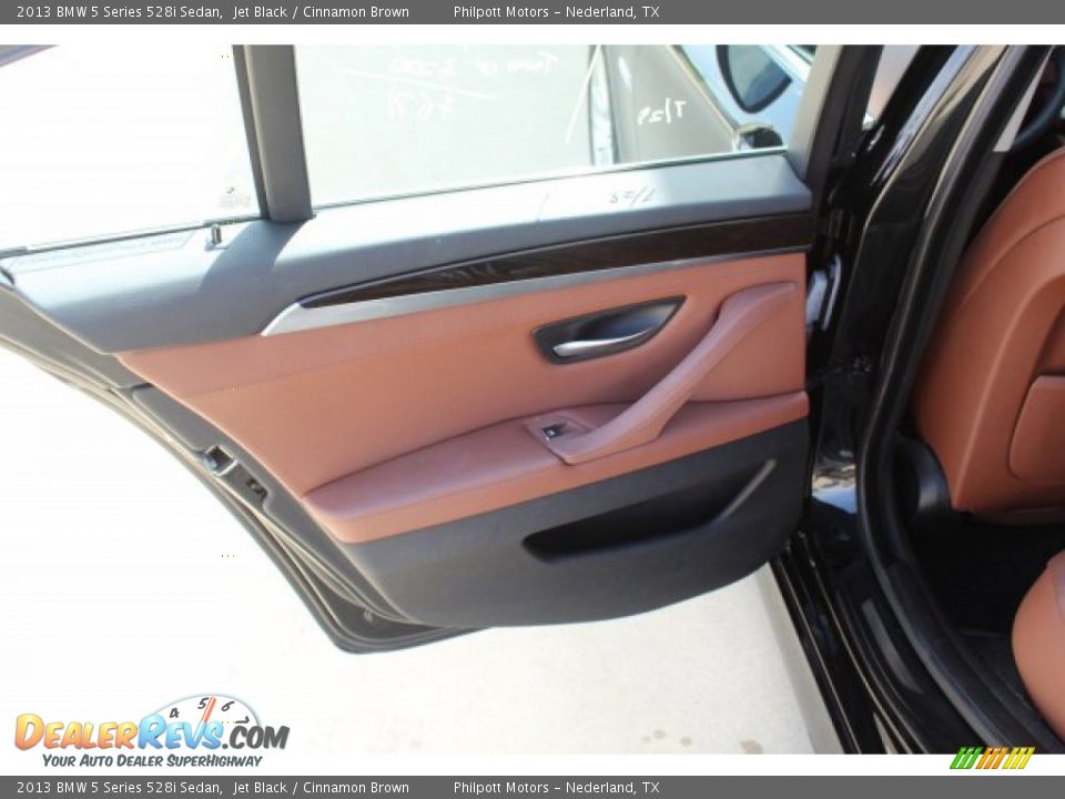 2013 BMW 5 Series 528i Sedan Jet Black / Cinnamon Brown Photo #24