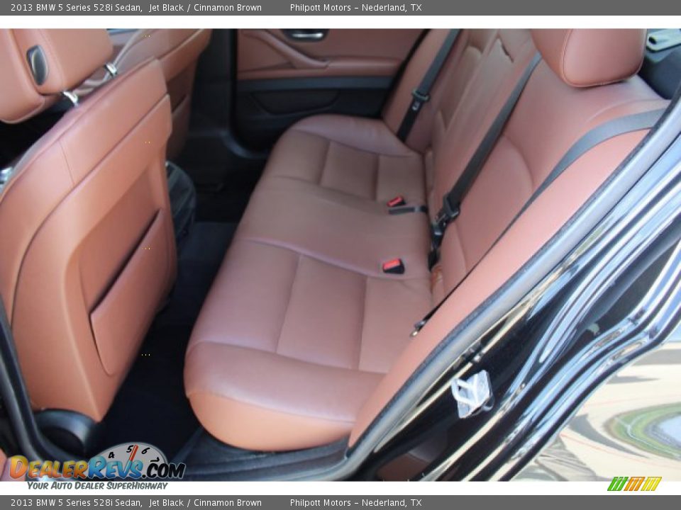2013 BMW 5 Series 528i Sedan Jet Black / Cinnamon Brown Photo #25