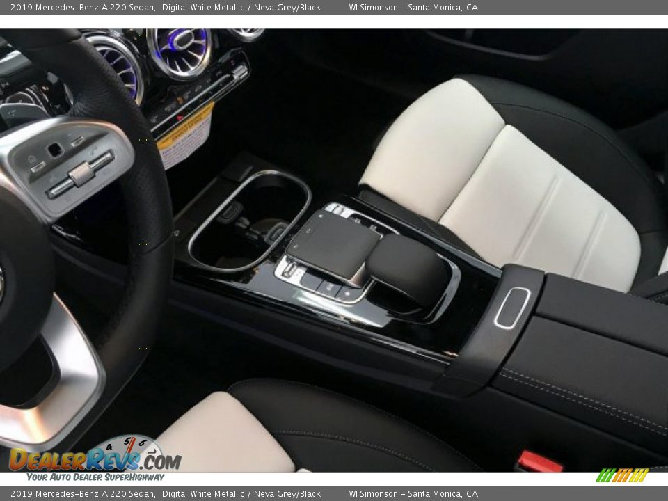 2019 Mercedes-Benz A 220 Sedan Digital White Metallic / Neva Grey/Black Photo #7