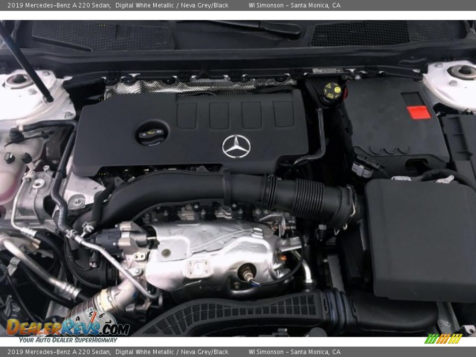 2019 Mercedes-Benz A 220 Sedan Digital White Metallic / Neva Grey/Black Photo #8