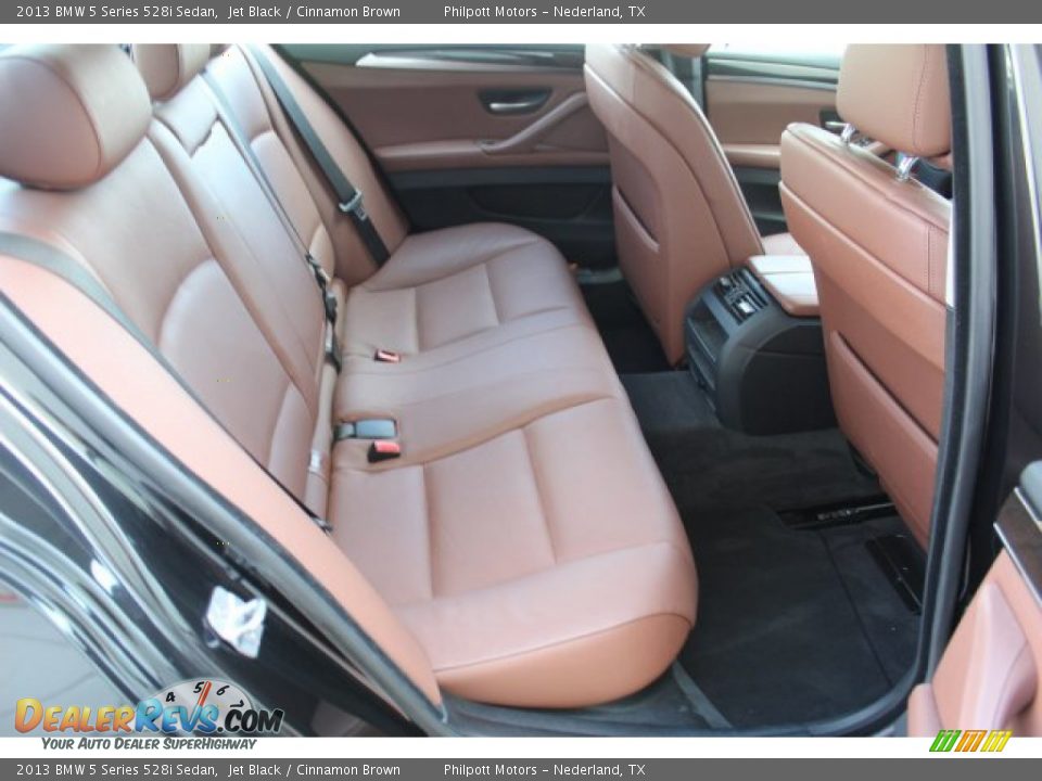 2013 BMW 5 Series 528i Sedan Jet Black / Cinnamon Brown Photo #31