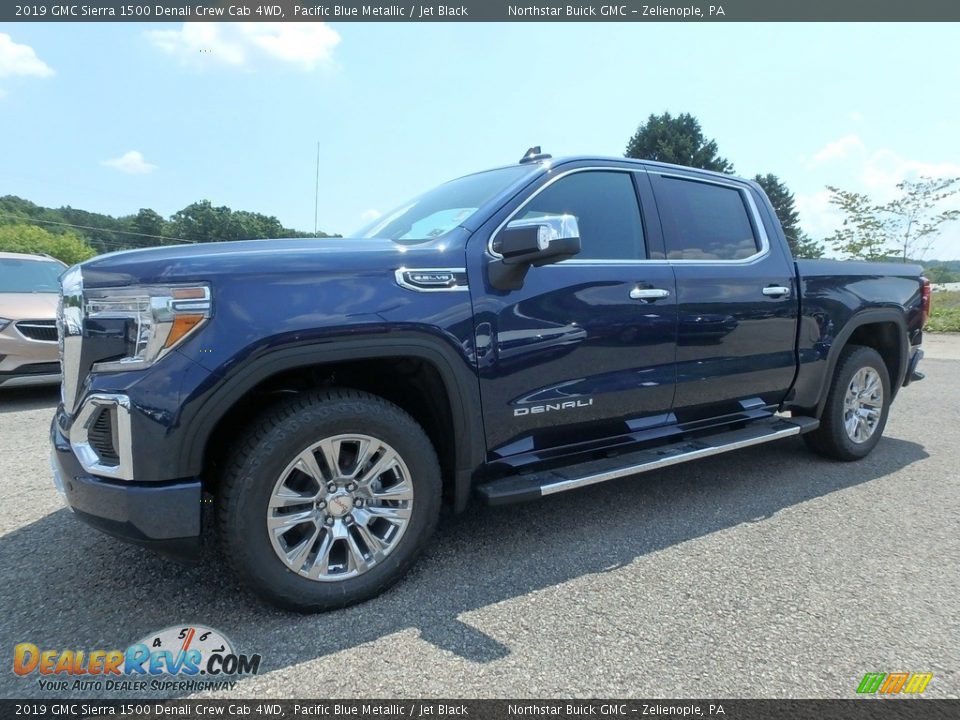 2019 GMC Sierra 1500 Denali Crew Cab 4WD Pacific Blue Metallic / Jet Black Photo #1
