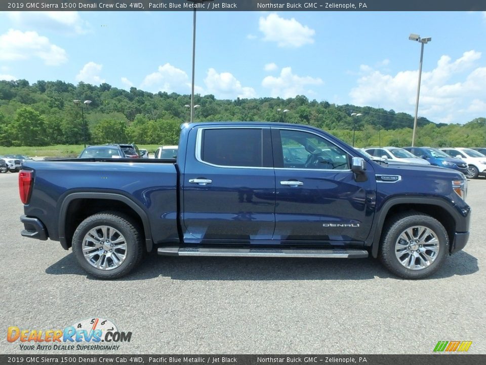 Pacific Blue Metallic 2019 GMC Sierra 1500 Denali Crew Cab 4WD Photo #4