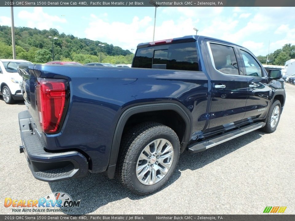 2019 GMC Sierra 1500 Denali Crew Cab 4WD Pacific Blue Metallic / Jet Black Photo #5