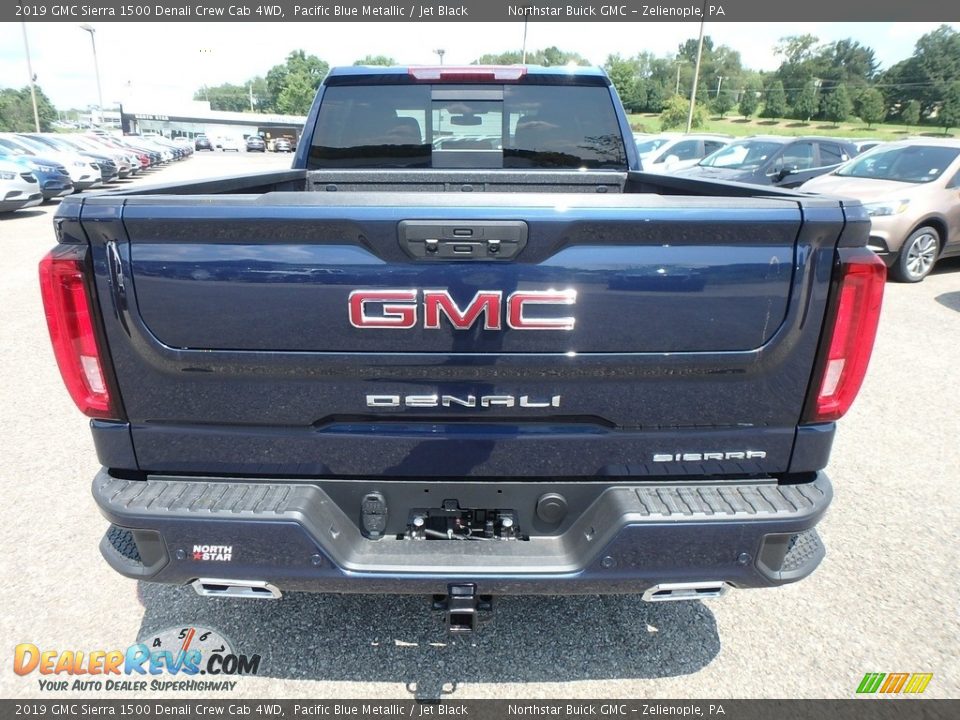 2019 GMC Sierra 1500 Denali Crew Cab 4WD Pacific Blue Metallic / Jet Black Photo #6