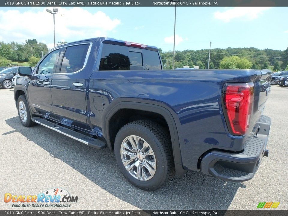 2019 GMC Sierra 1500 Denali Crew Cab 4WD Pacific Blue Metallic / Jet Black Photo #7