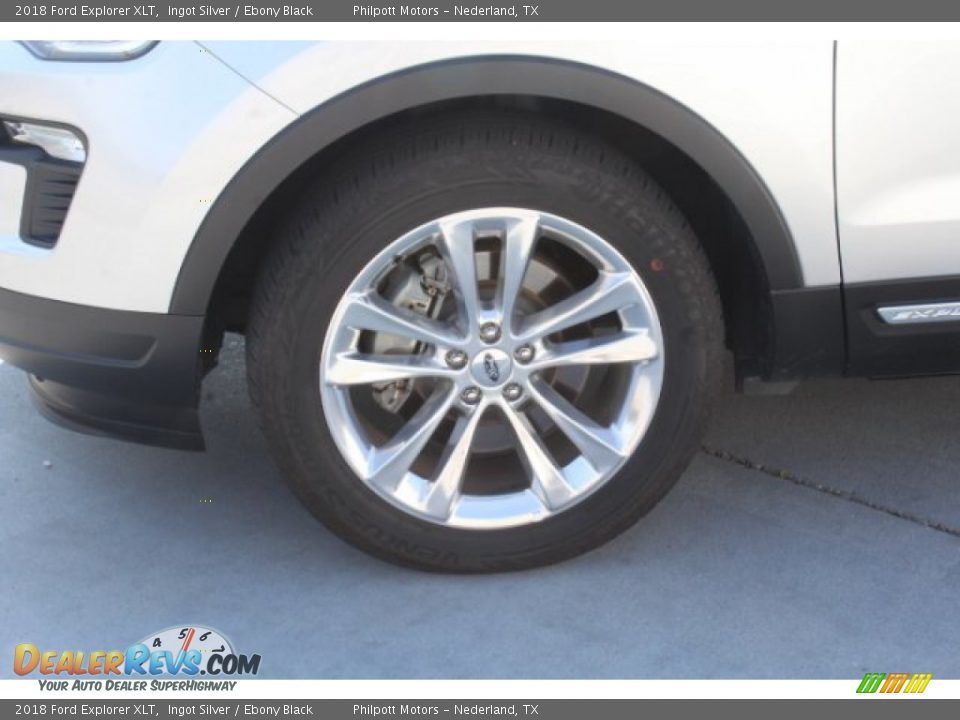 2018 Ford Explorer XLT Ingot Silver / Ebony Black Photo #5