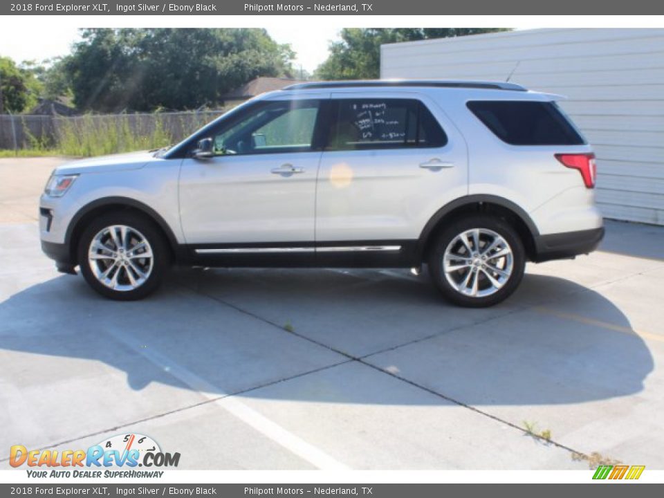 2018 Ford Explorer XLT Ingot Silver / Ebony Black Photo #6