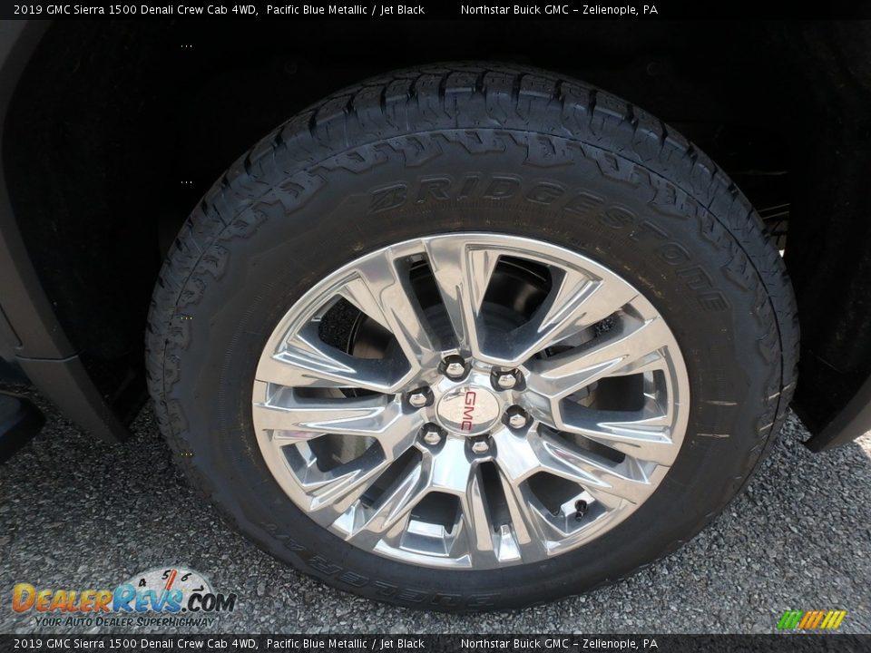 2019 GMC Sierra 1500 Denali Crew Cab 4WD Pacific Blue Metallic / Jet Black Photo #9