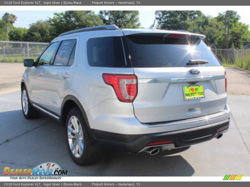 2018 Ford Explorer XLT Ingot Silver / Ebony Black Photo #7