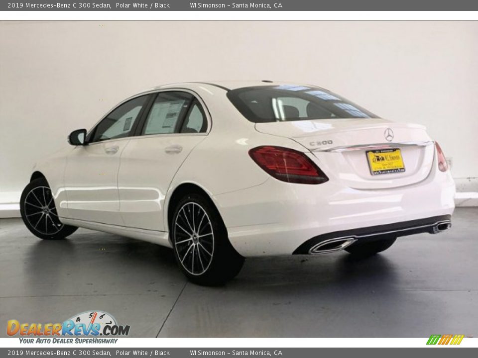 2019 Mercedes-Benz C 300 Sedan Polar White / Black Photo #2