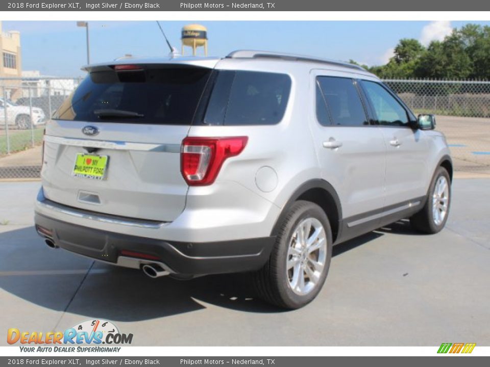 2018 Ford Explorer XLT Ingot Silver / Ebony Black Photo #9