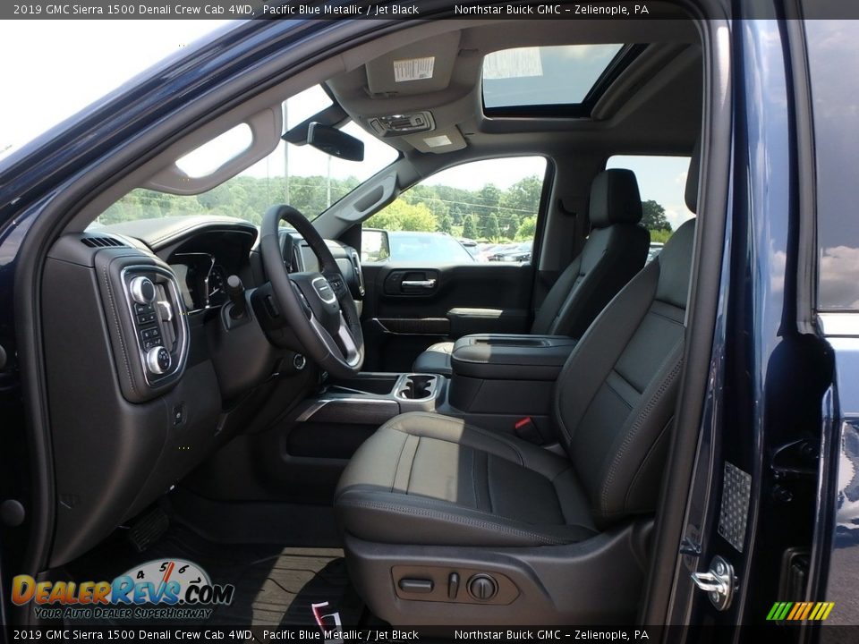 2019 GMC Sierra 1500 Denali Crew Cab 4WD Pacific Blue Metallic / Jet Black Photo #11