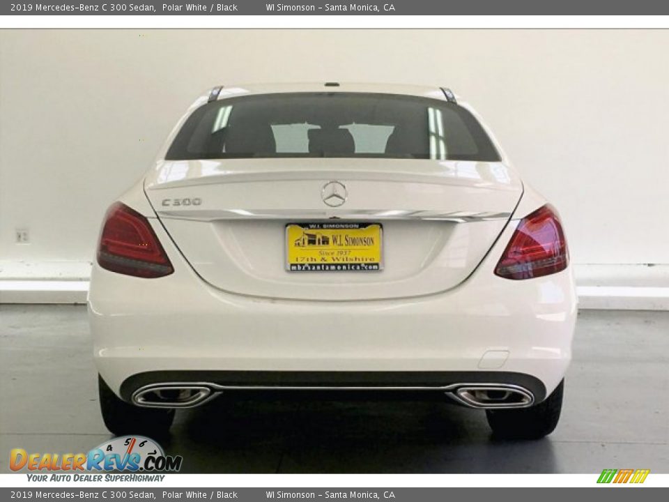 2019 Mercedes-Benz C 300 Sedan Polar White / Black Photo #3