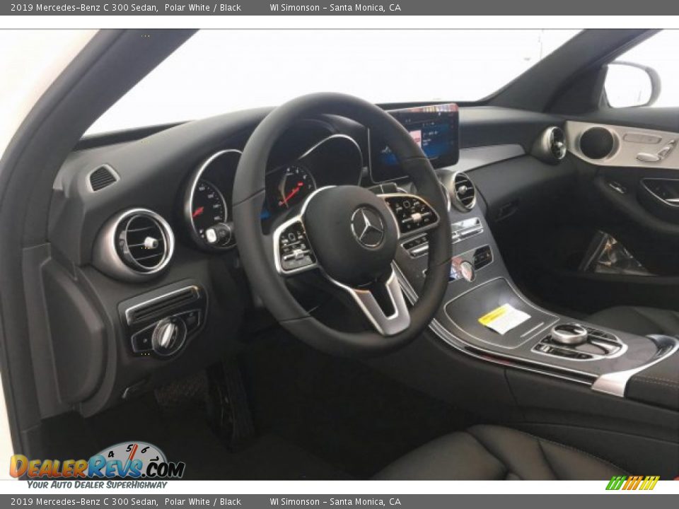 2019 Mercedes-Benz C 300 Sedan Polar White / Black Photo #4