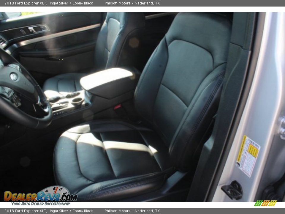 2018 Ford Explorer XLT Ingot Silver / Ebony Black Photo #12