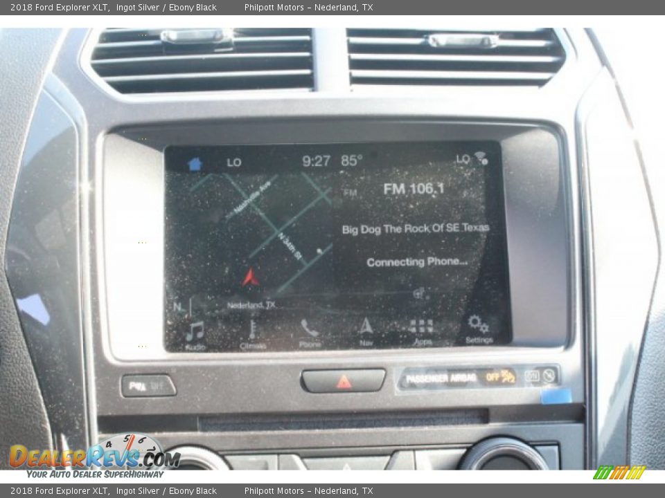 2018 Ford Explorer XLT Ingot Silver / Ebony Black Photo #14